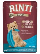 Rinti GOLD saszetka dla małych psów KURCZAK SERCA DROBIOWE 100G
