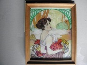 Obraz malowany na szkle 24x19 cm