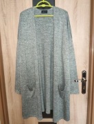 6 Szara długa narzutka kardigan rozmiar 48