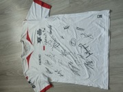 Koszulka z podpisami. mecz Polska - Brazylia na śląskim 