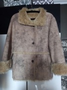 Beżowy kożuszek 42/44/46 stan idealny