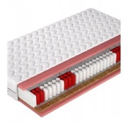 Materac sprężynowy kieszeniowy Wernight antyalergiczny 90x200 cm H2/H3