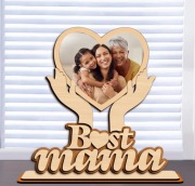 drewniana ramka - prezent na dzień matki 