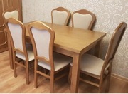 Stół i krzesła 6 sztuk w stylu ludwika! 