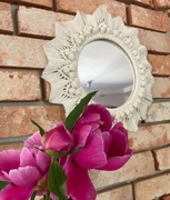 Lusterko lustro makrama okrągłe boho 47 cm