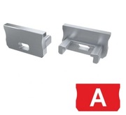 Zaślepka do profilu typu A Szara LUMINES z otw.