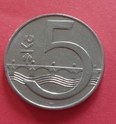 MONETA 5 koron Czechy Czeska Republika 1994 rok