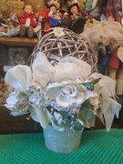 Duża ozdobą Wielkanocna rękodzieło. 