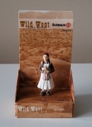 Schleich rodzina osadników dziewczynka z laleczką figurka unikat wycofany