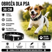 Obroża dla psa czarna 