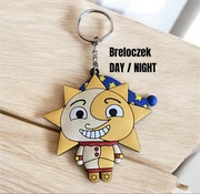 Zawieszka brelok breloczek promyk słońca dzień i noc kreskówka gra keyring