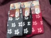 Wełniane skarpety damskie  angora 3 pary 30 zł 