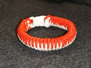 Bransoletka/bransoleta paracord survival 17 cm, ręcznie robiona