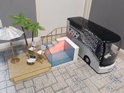 Zestaw Rainbow High autobus i basen