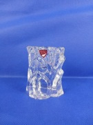 Szklany świecznik Orrefors Sweden Capella Lars Hellsten Szwecja Lata 70'te