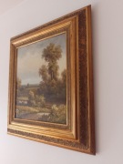 obraz olejny z pejzażem 81x91 cm (zewnętrzny wymiar ramy)
