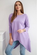 Bluzka tunika oversize jasny fiolet