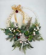 WIANEK STROIK ŚWIĄTECZNY NA DRZWI DEKORACJA OZDOBA 30 CM