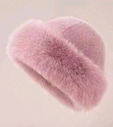 Czapka z futerka bardzo modna gruba zagęszczona futrzana damska ciepła