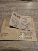 KOMPLET Komsomoł ZSRR - Bilet i Karta - Dniepropietrowsk 1982