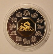 ROK SMOKA 15 $ DOLARÓW 2000 KANADA - SREBRO 1 OZ, 1 UNCJA, RZADKOŚĆ 