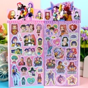 Naklejki „Demon Hunters” K-POP / Łowczynie Demonów – 1 arkusz