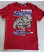T-shirt  czerwony STAR WARS bawełna C&A r.146/152
