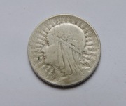 Moneta 5 złotych 1933 Jadwiga (Głowa kobiety). 