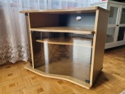 Szafka RTV pod telewizor oszklona, szkło, z szybami, RZESZÓW