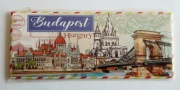 Magnes Budapeszt Węgry Most Łańcuchowy Parlament 5x12 cm Nowy