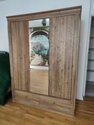 SZAFA TRZYDRZWIOWA Z LUSTREM DUŻA BERGEN OKAZJA – JAK NOWA, TANIO  BRW