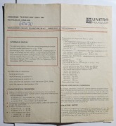 VELA 202 instrukcja PL odbiornika TV Unitra Polcolor