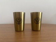 Jagermeister kieliszki stalowe nowe 2szt