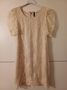 Nowa sukienka ecru H&M rozm. 36 koronka