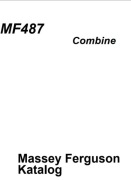 Katalog części kombajn  Massey Ferguson MF 487