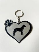 Breloczek do kluczy bulterier, pitbull, amstaff