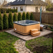 BALIA ogrodowa 200cm OD RĘKI  Jacuzzi Hot Tub Bania Jacuzzi 205cm x 175cm