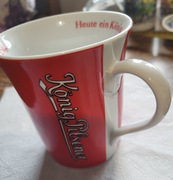 Kubek kufel  porcelanowy z napisem Koenig Pilsner