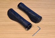 Rączki - Gripy na kierownicę 22mm CZARNE