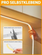 Taśma LED COB Lamomo 5 m 3000K 24V IP65 pilot + zasilacz