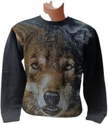 Bluza Ocieplana all Print "Wilk" L