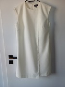 Mohito, Elegancka kremowa sukienka damska w bardzo dobrym stanie, 38