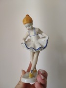 Figurka porcelana baletnica Hollohaza Węgry