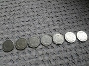Monety 50 gr 2013-2019r 7szt