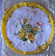 Serwetka świąteczna fi 35 cm poliester nowa .