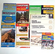 TATRY BIESZCZADY ZAKOPANE Mapa plan przewodnik (czytaj opis)