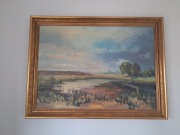 Obraz olejny na płótnie 79x59 cm w ramie drewnianej