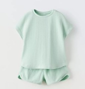 Komplet letni dla dziewczynki Zara r. 92 koszulka i spodenki nowe z matką 