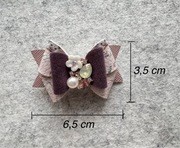 Kokardka dla psa, spinka, JESIEŃ, Hand Made