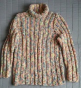 Rękodzieło! Gruby sweter robiony na drutach 